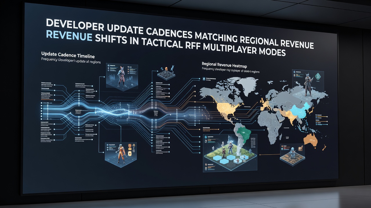 Developer update schedules aligning with revenue changes across regions in tactical RPG multiplayer environments