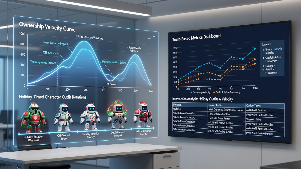 Analytics dashboard displaying ownership velocity curves aligned with holiday periods across multiple console generations