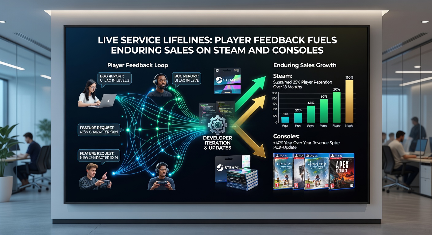 Screenshot of a live service game's community forum buzzing with feedback threads that led to major gameplay overhauls